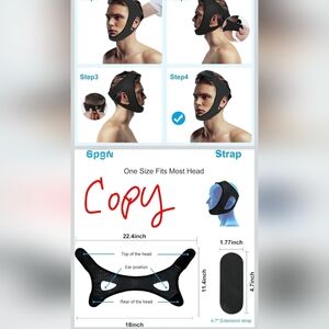 Anti Snore Adjustable Head Chin Strap